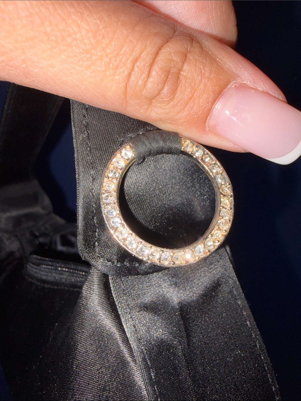 Cache - Y2K Black Mini Rhinestone Handbag - Picture 10 of 13